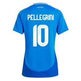 Italië Lorenzo Pellegrini #10 Thuis tenue Dames EK 2024 Korte Mouw